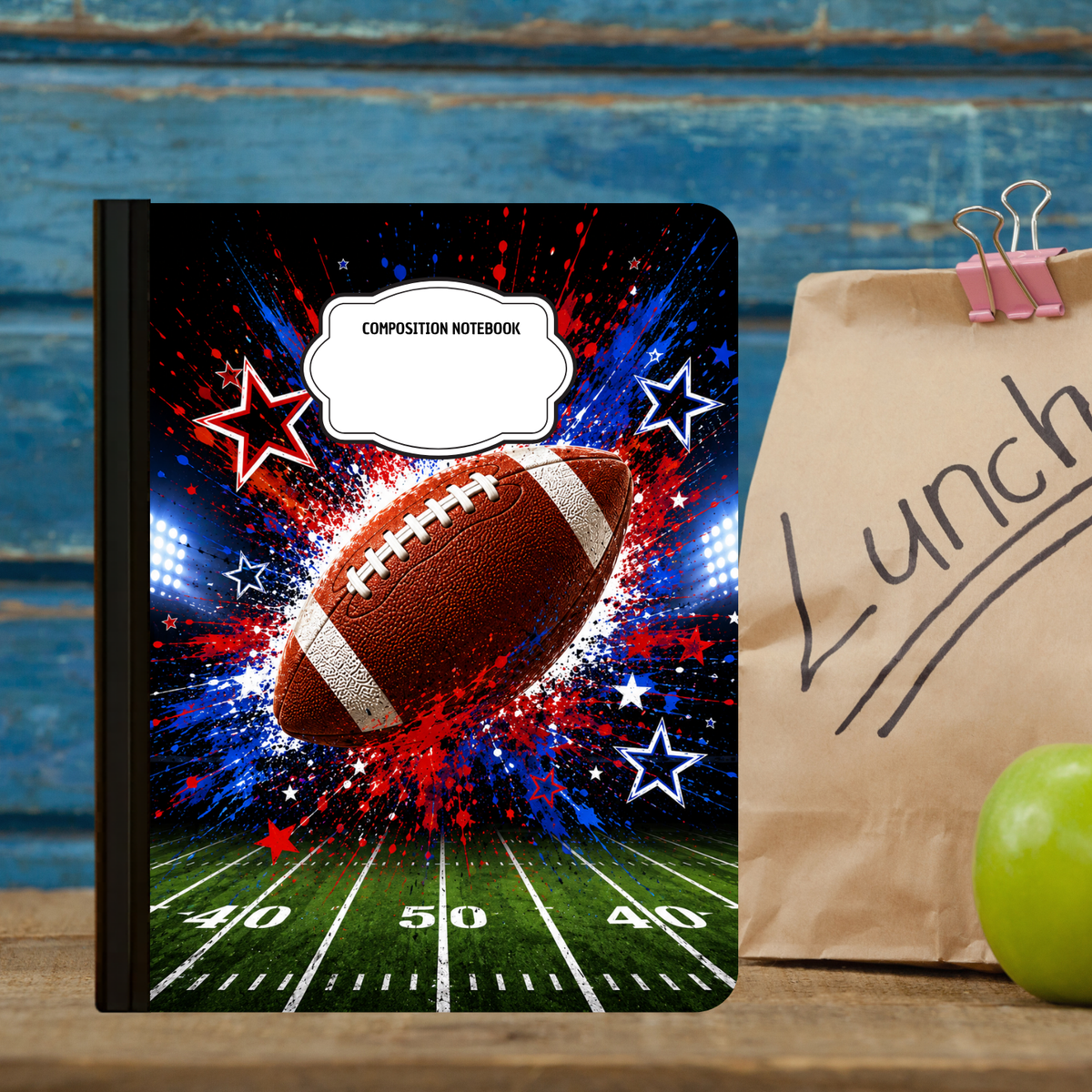 Composition Notebook - 50 yard line