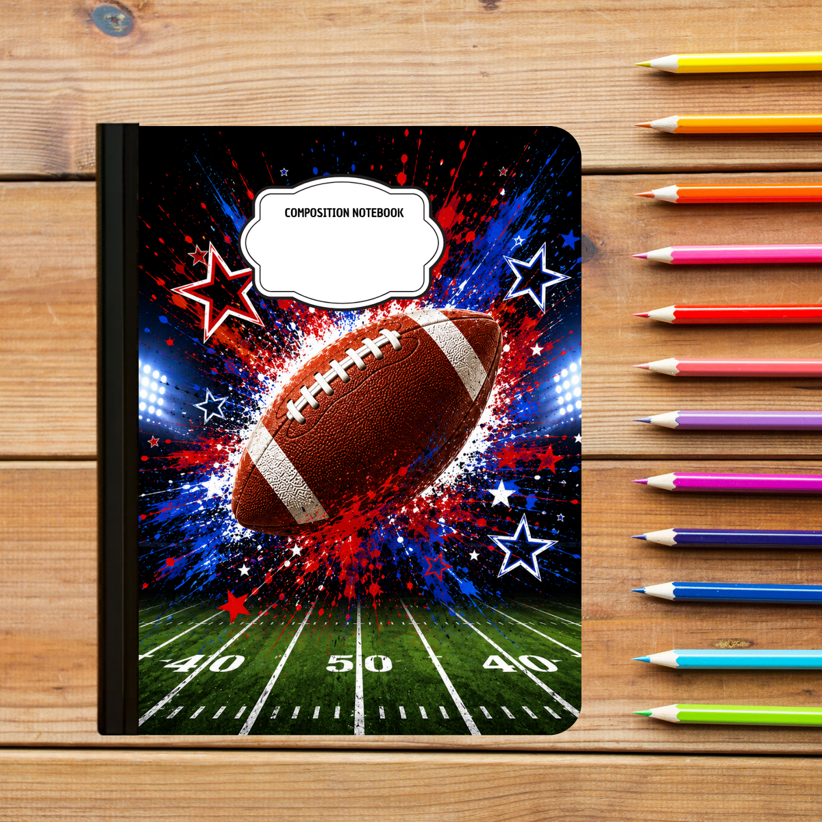 Composition Notebook - 50 yard line