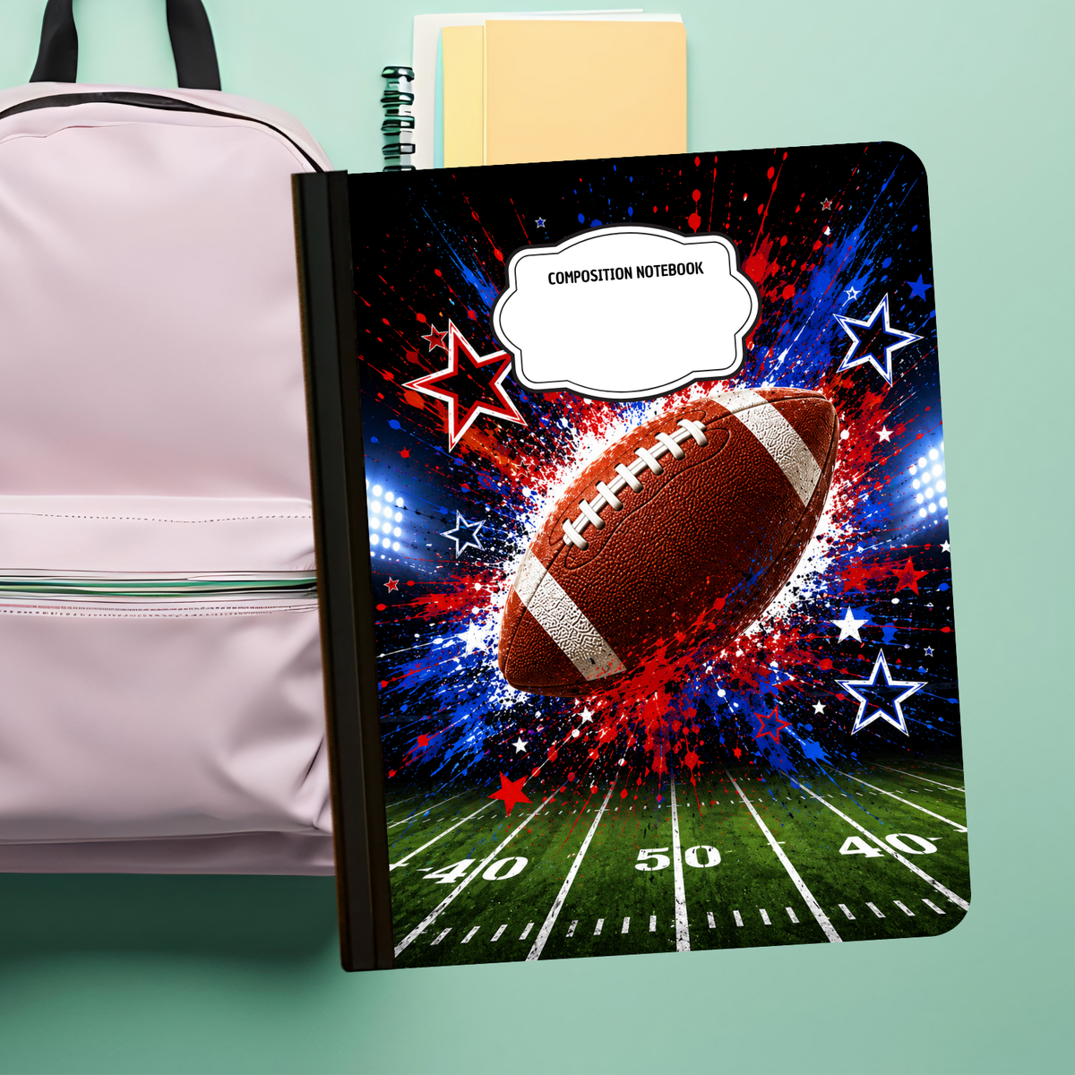 Composition Notebook - 50 yard line