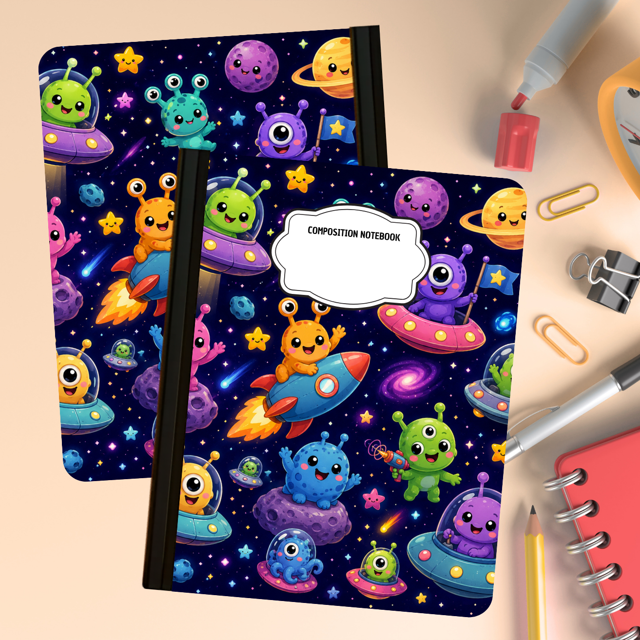 Composition Notebook - Aliens