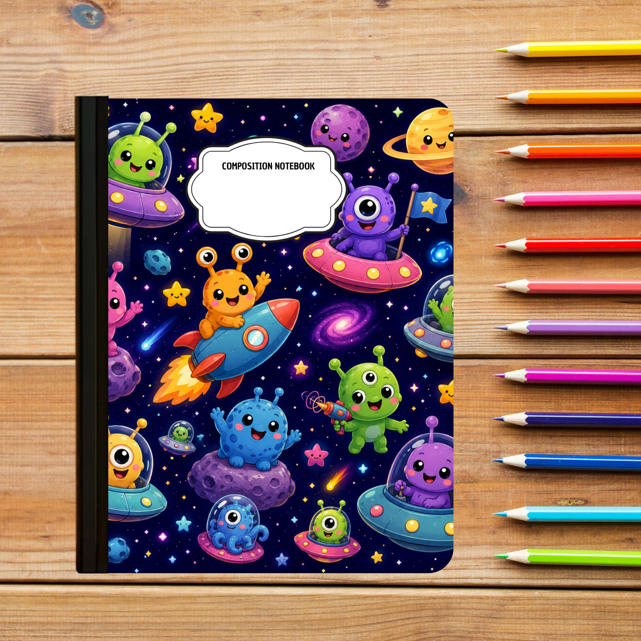 Composition Notebook - Aliens