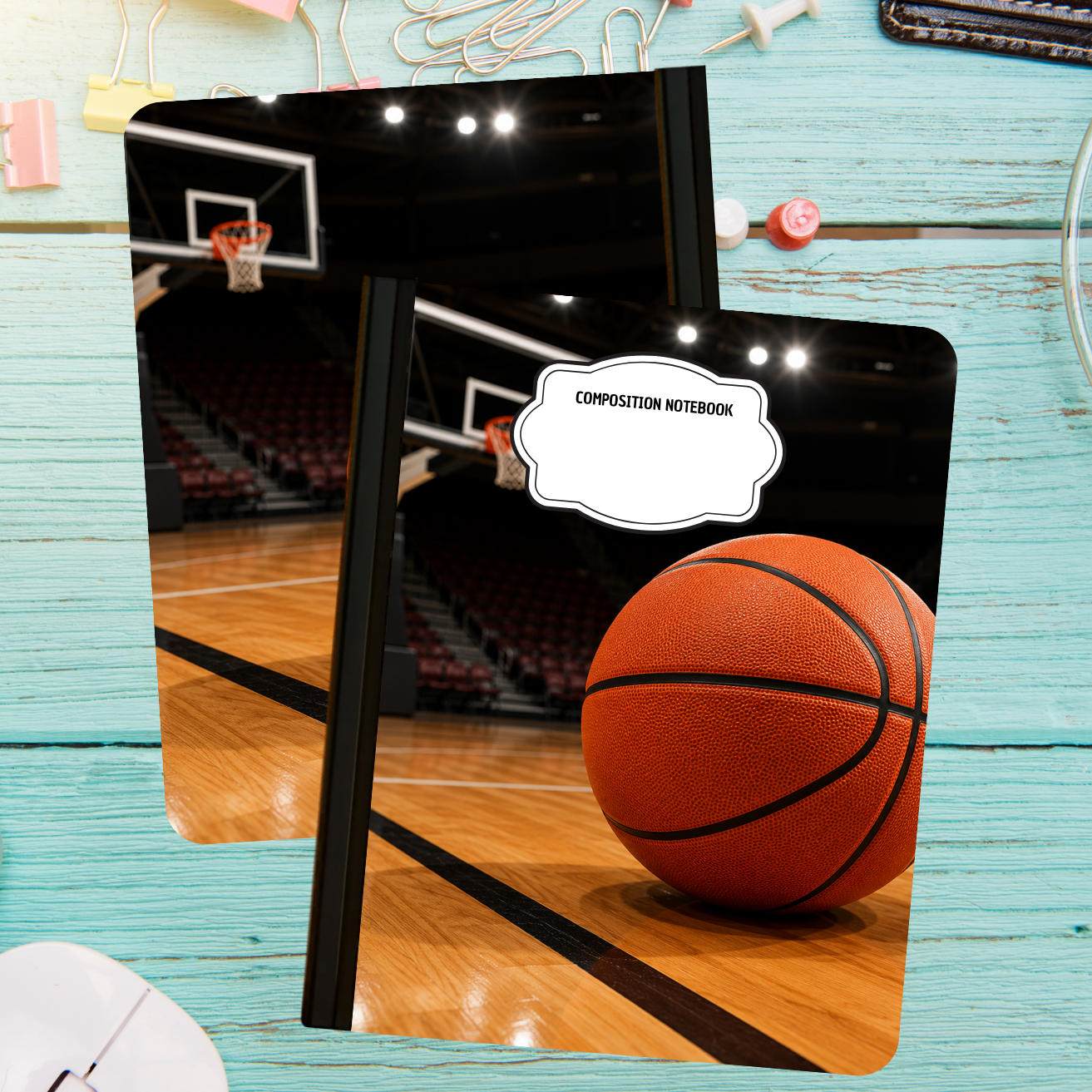 Composition Notebook - Basketball Court