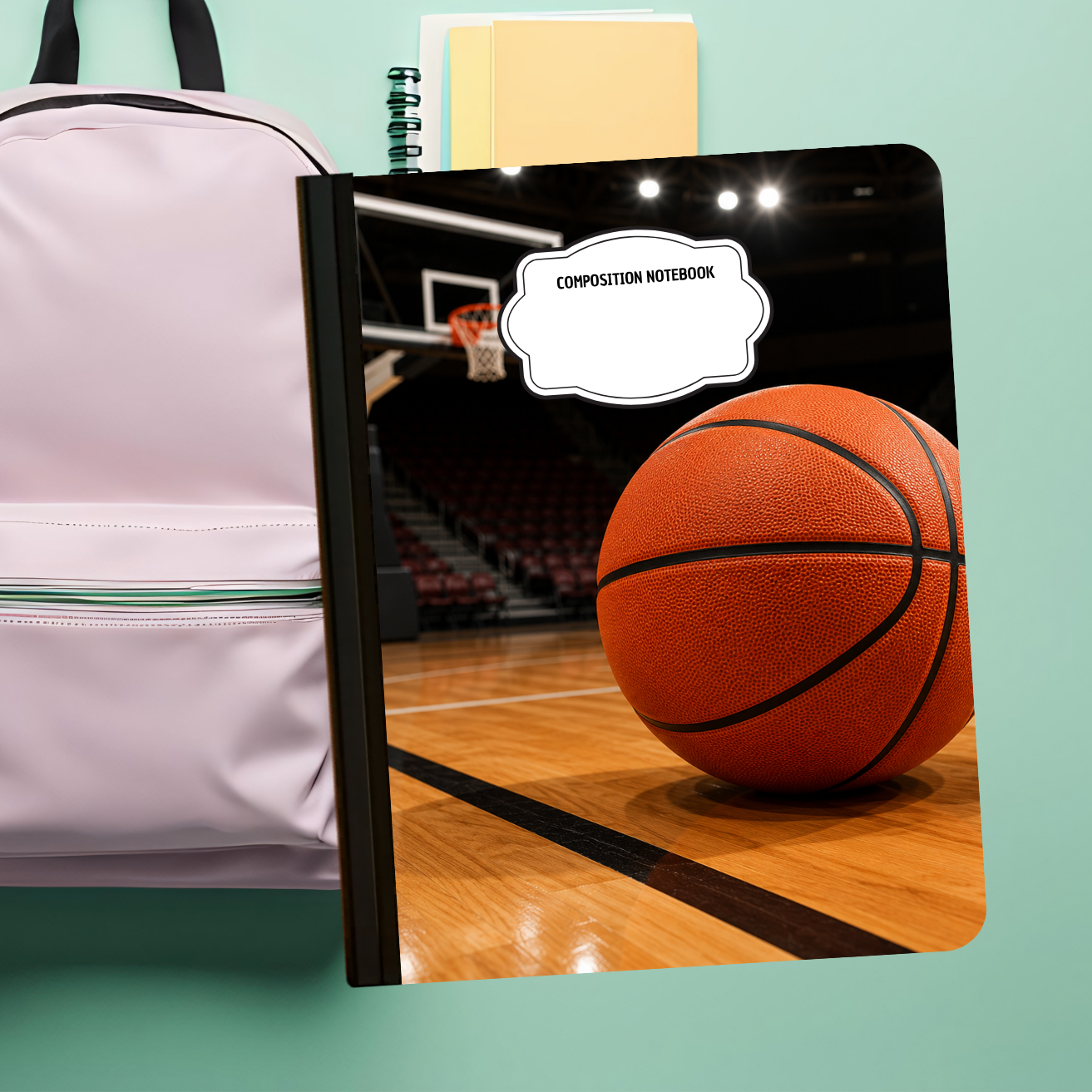 Composition Notebook - Basketball Court