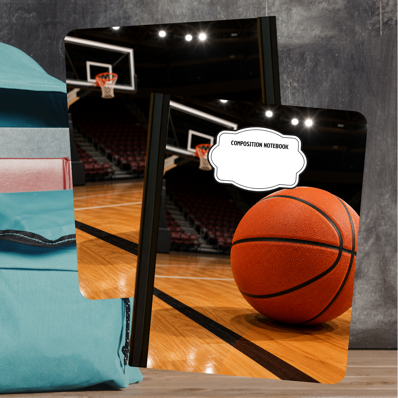 Composition Notebook - Basketball Court
