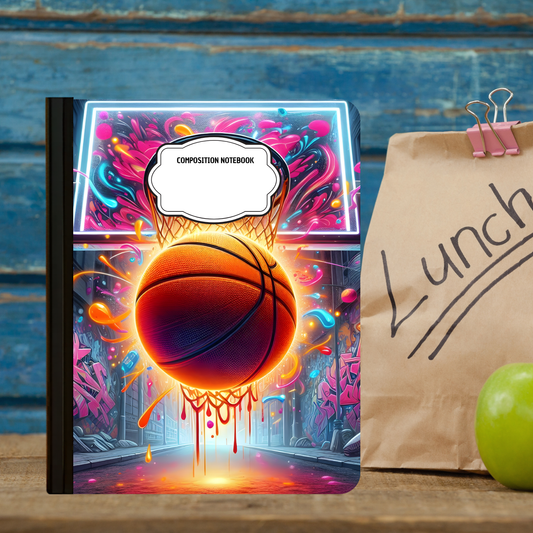 Composition Notebook - Basketball Graffiti