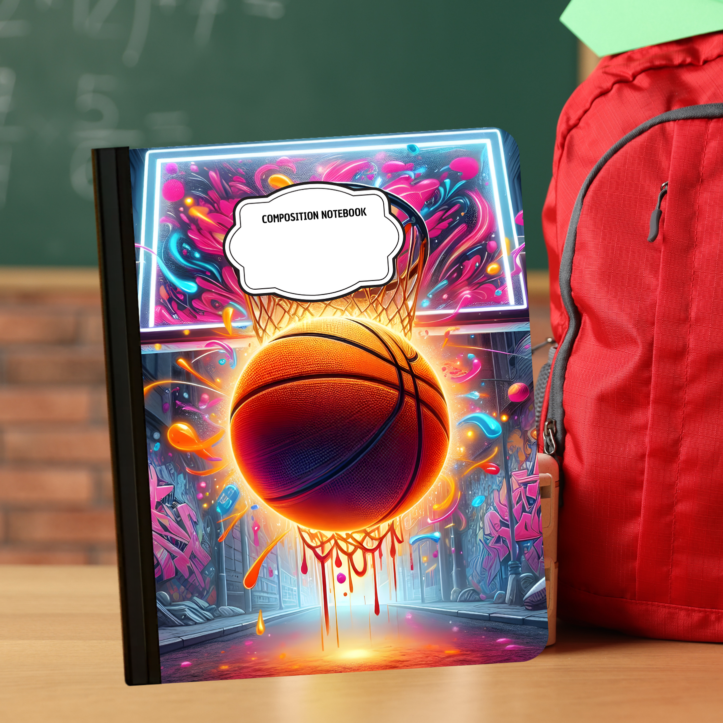 Composition Notebook - Basketball Graffiti