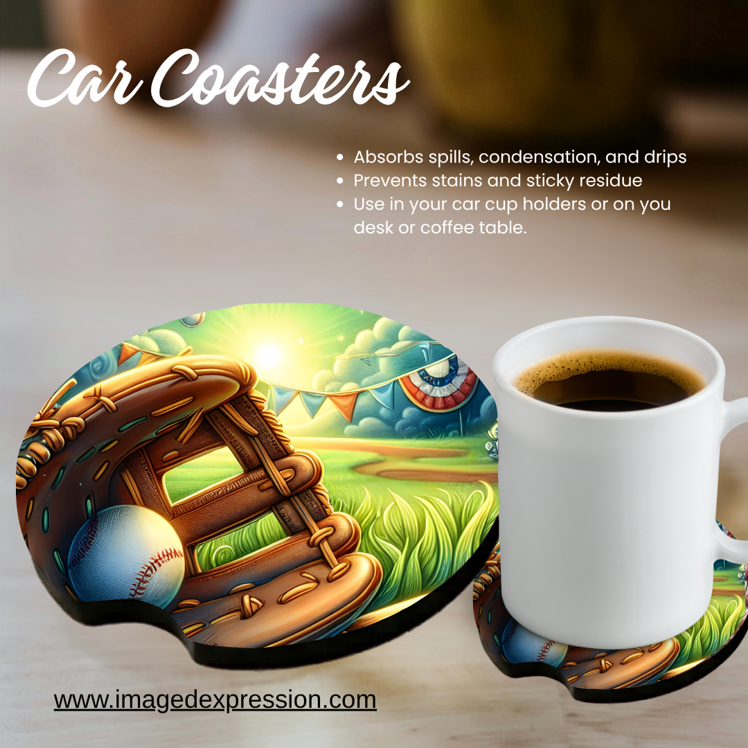 Car Coaster - Batter Up