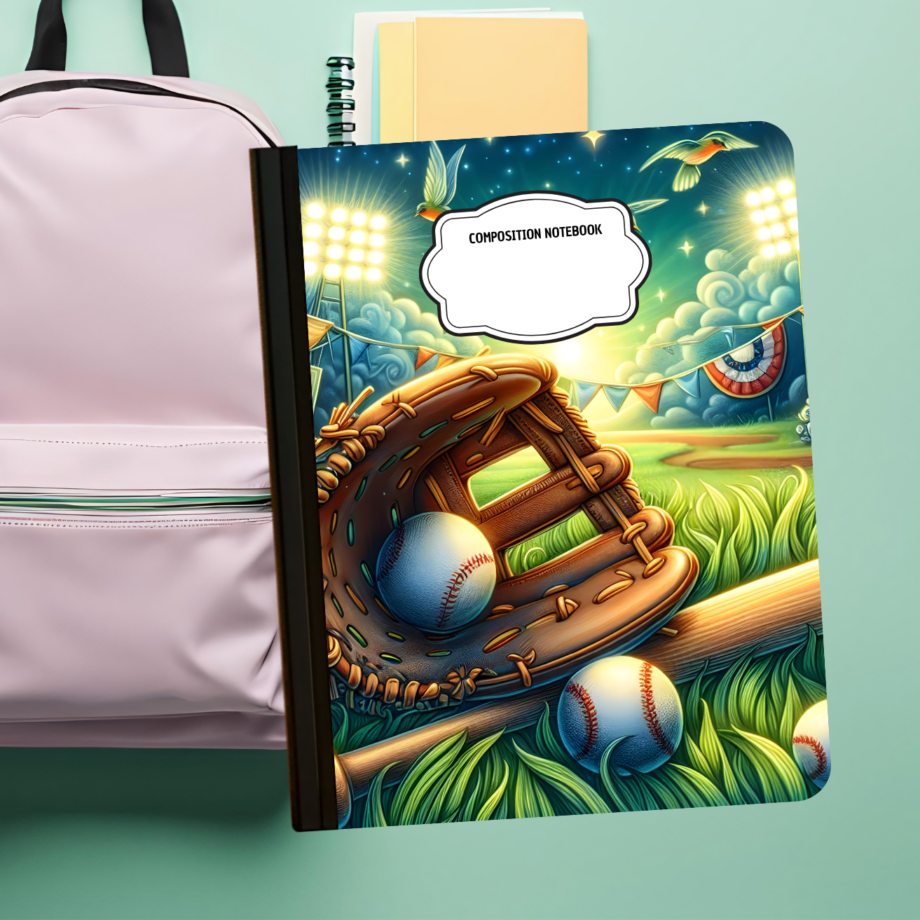 Composition Notebook - Batter Up