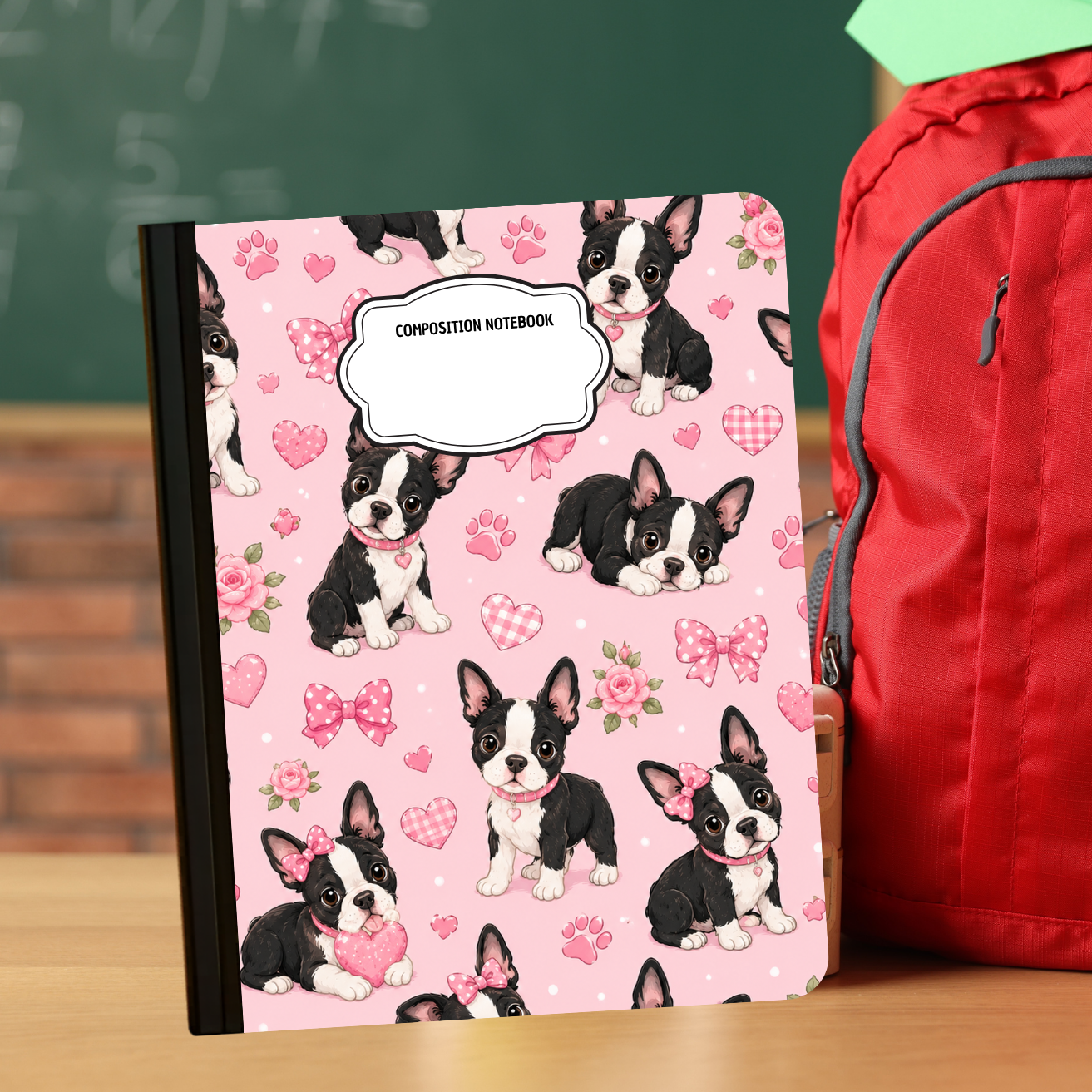 Composition Notebook - Boston Cuteness
