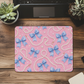 Mouse Pad - Blue Bows and Pearls