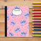 Composition Notebook - Blue Bows and Pearls