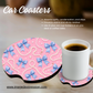 Car Coaster - Blue Bows and Pearls