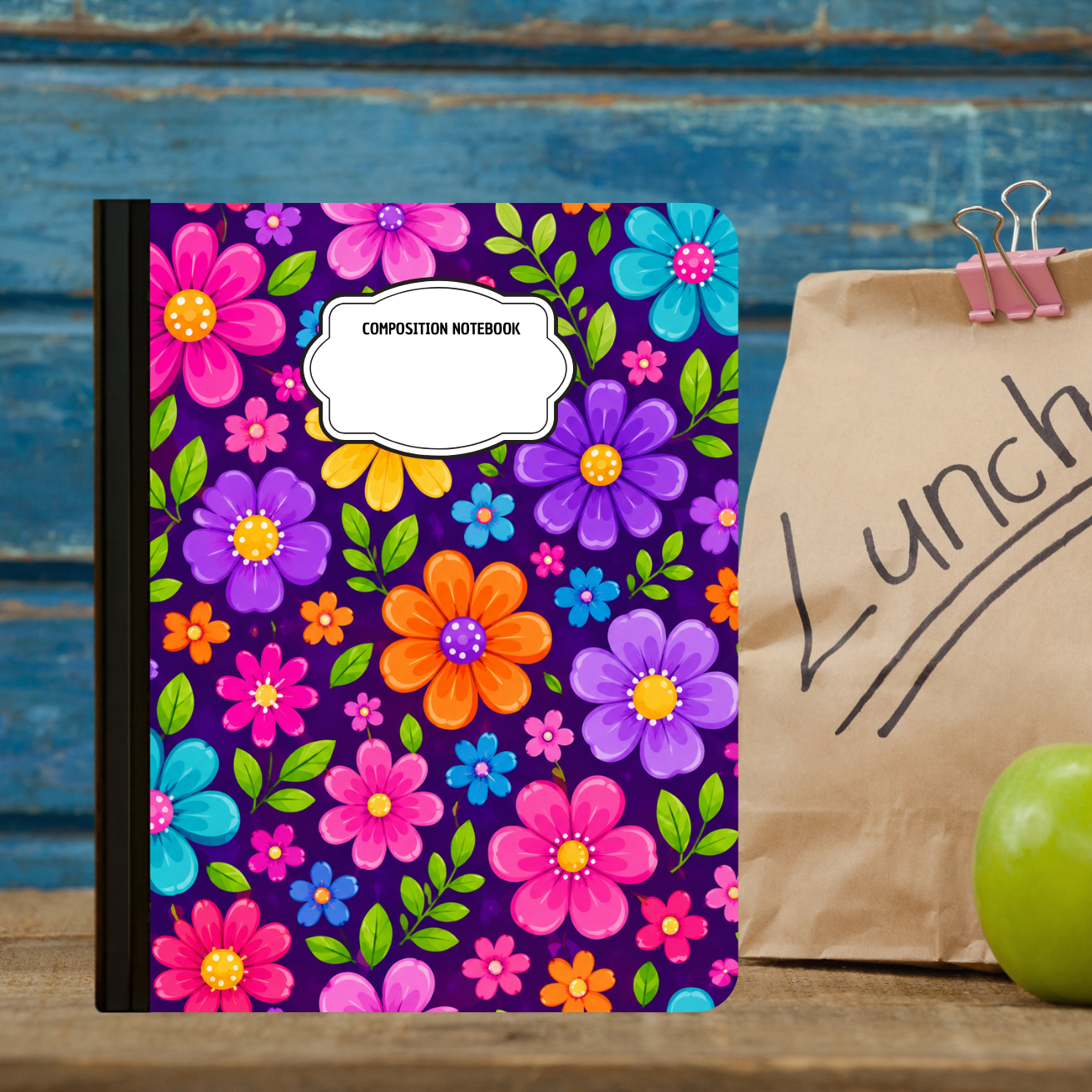 Composition Notebook - Bright Garden