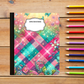 Composition Notebook - Bright Plaid
