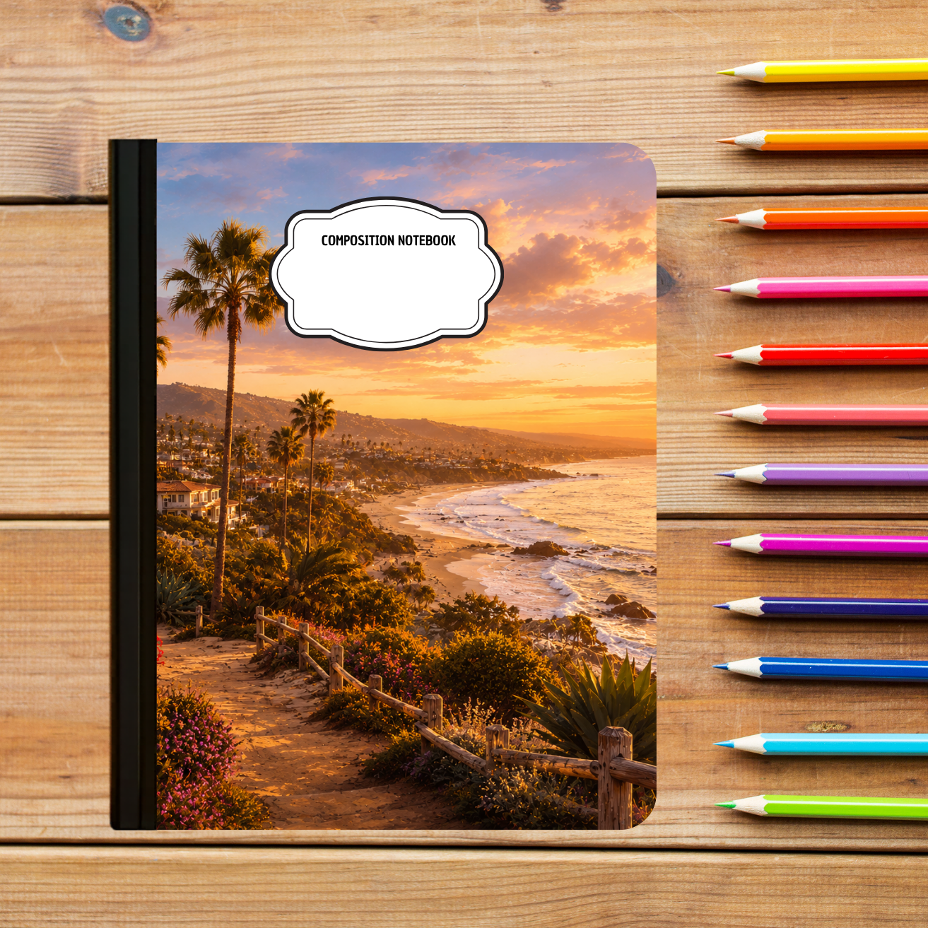 Composition Notebook - Cali Sunset