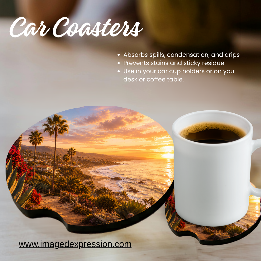 Car Coaster - Cali Sunset