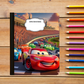 Composition Notebook - Cartoon Race Car