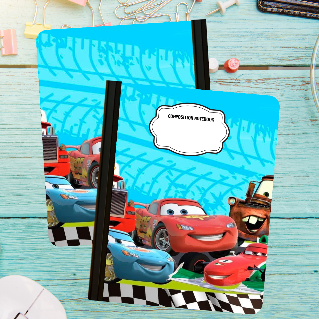 Composition Notebook - Cartoon Race Tread