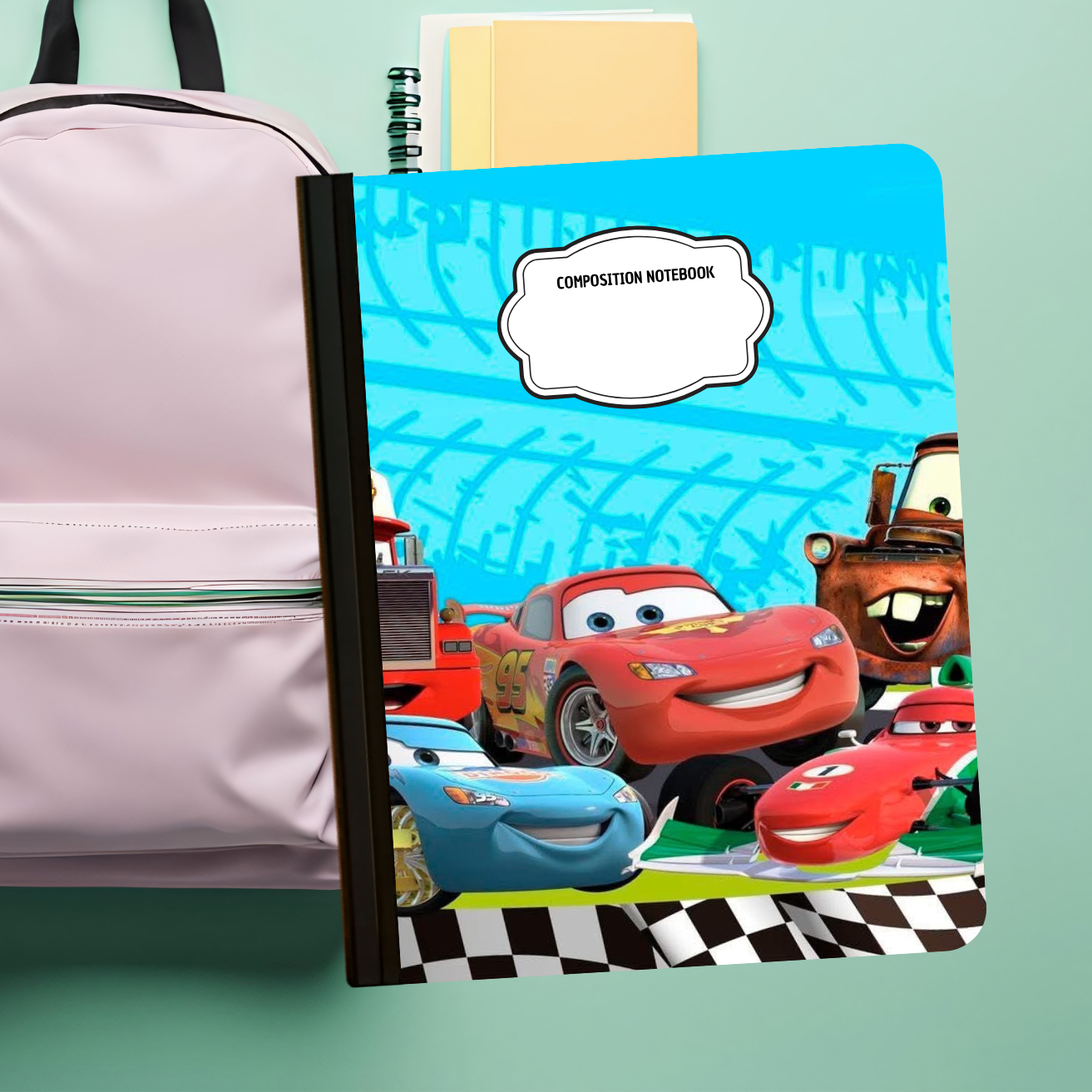 Composition Notebook - Cartoon Race Tread