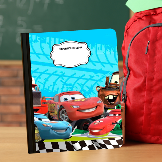 Composition Notebook - Cartoon Race Tread
