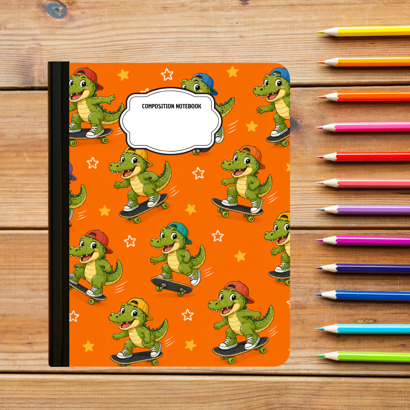 Composition Notebook - Crocodile Skater