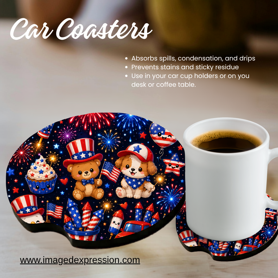 Car Coaster - Fireworks
