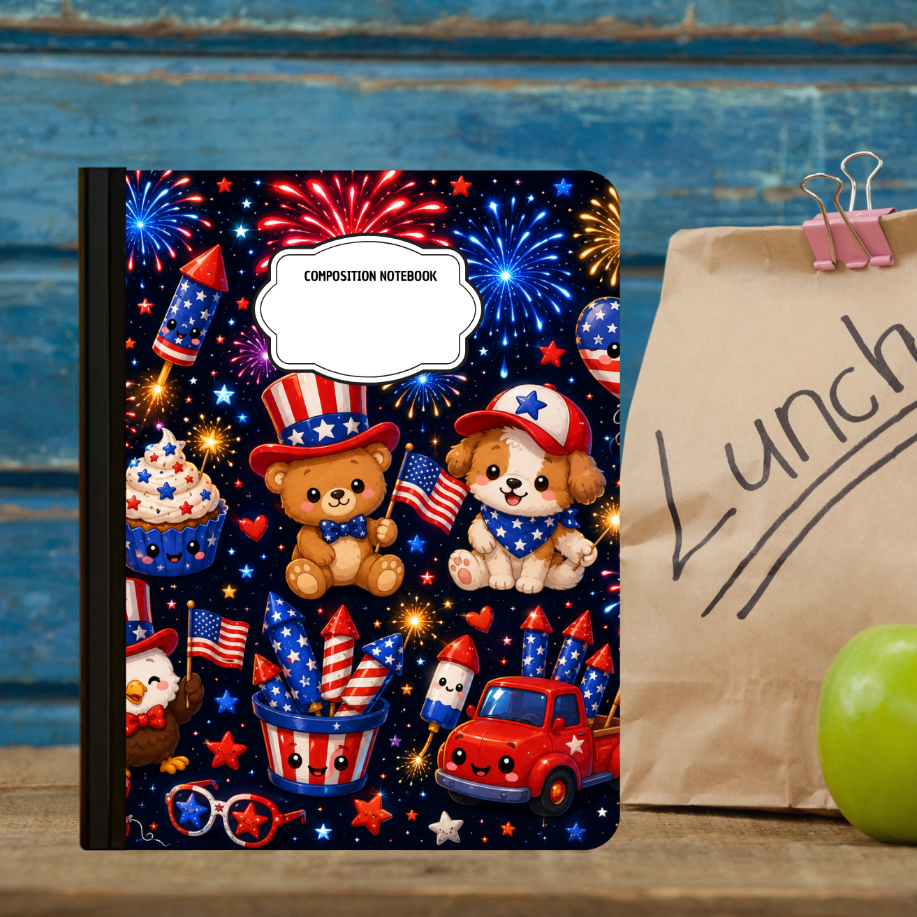 Composition Notebook - Fireworks
