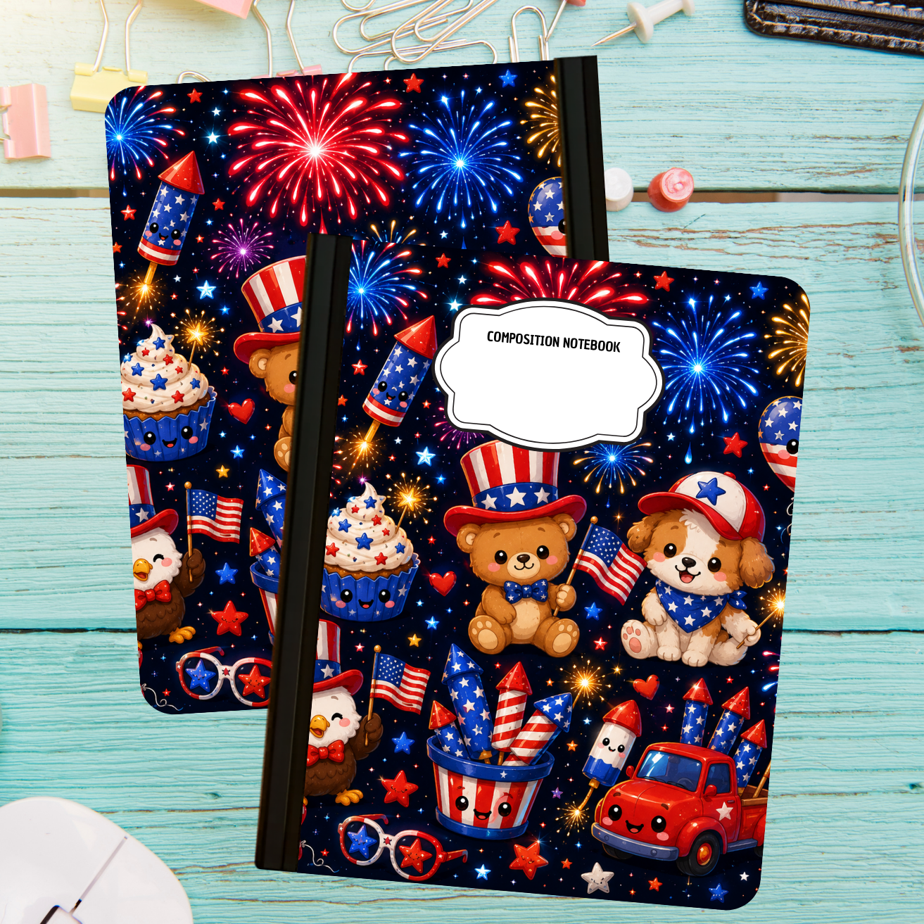 Composition Notebook - Fireworks