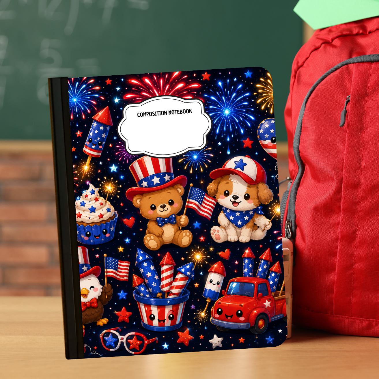 Composition Notebook - Fireworks