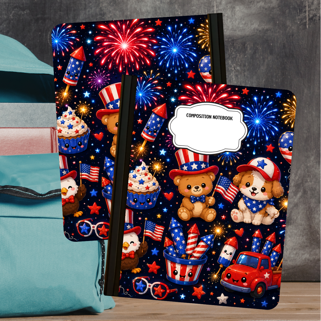 Composition Notebook - Fireworks