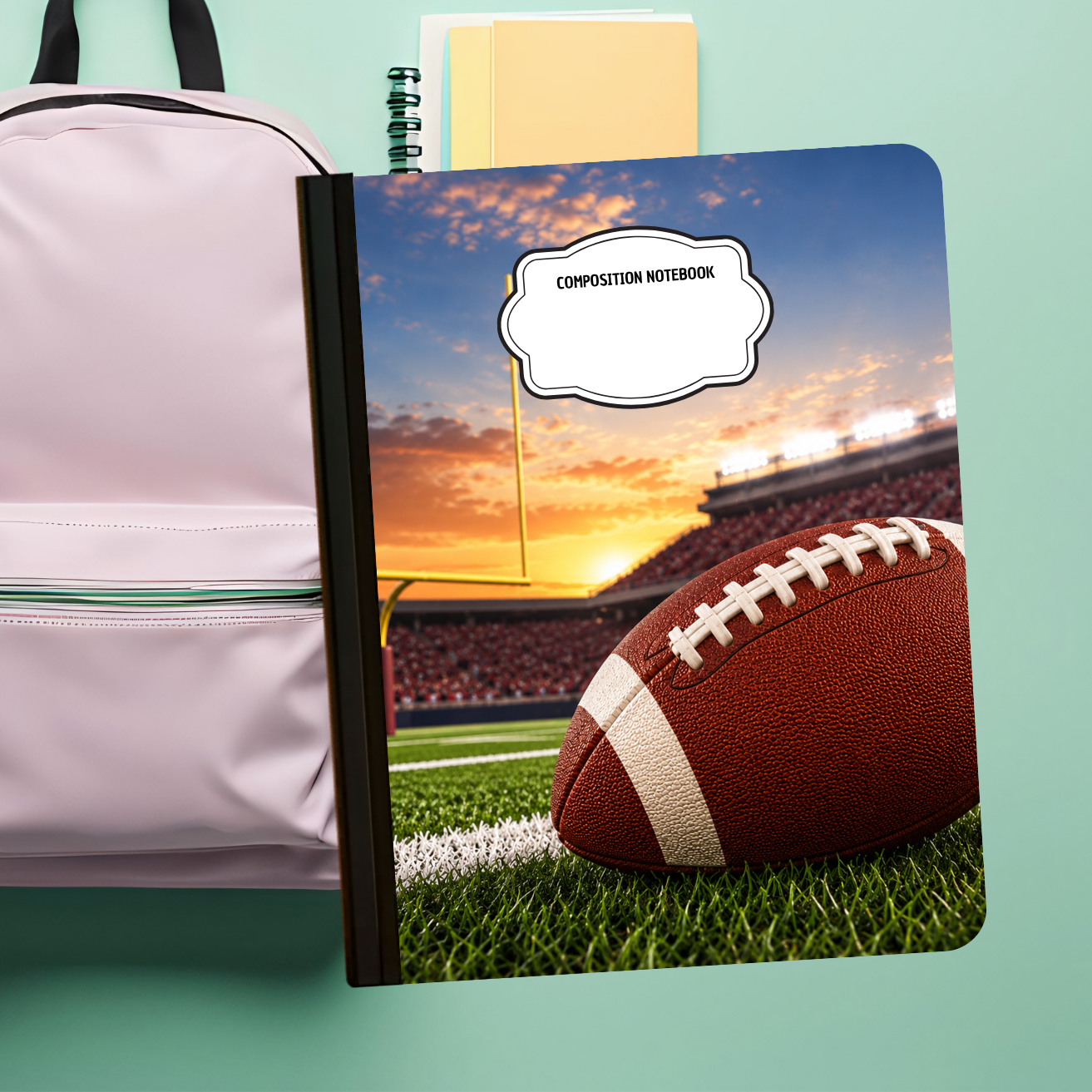 Composition Notebook - Football