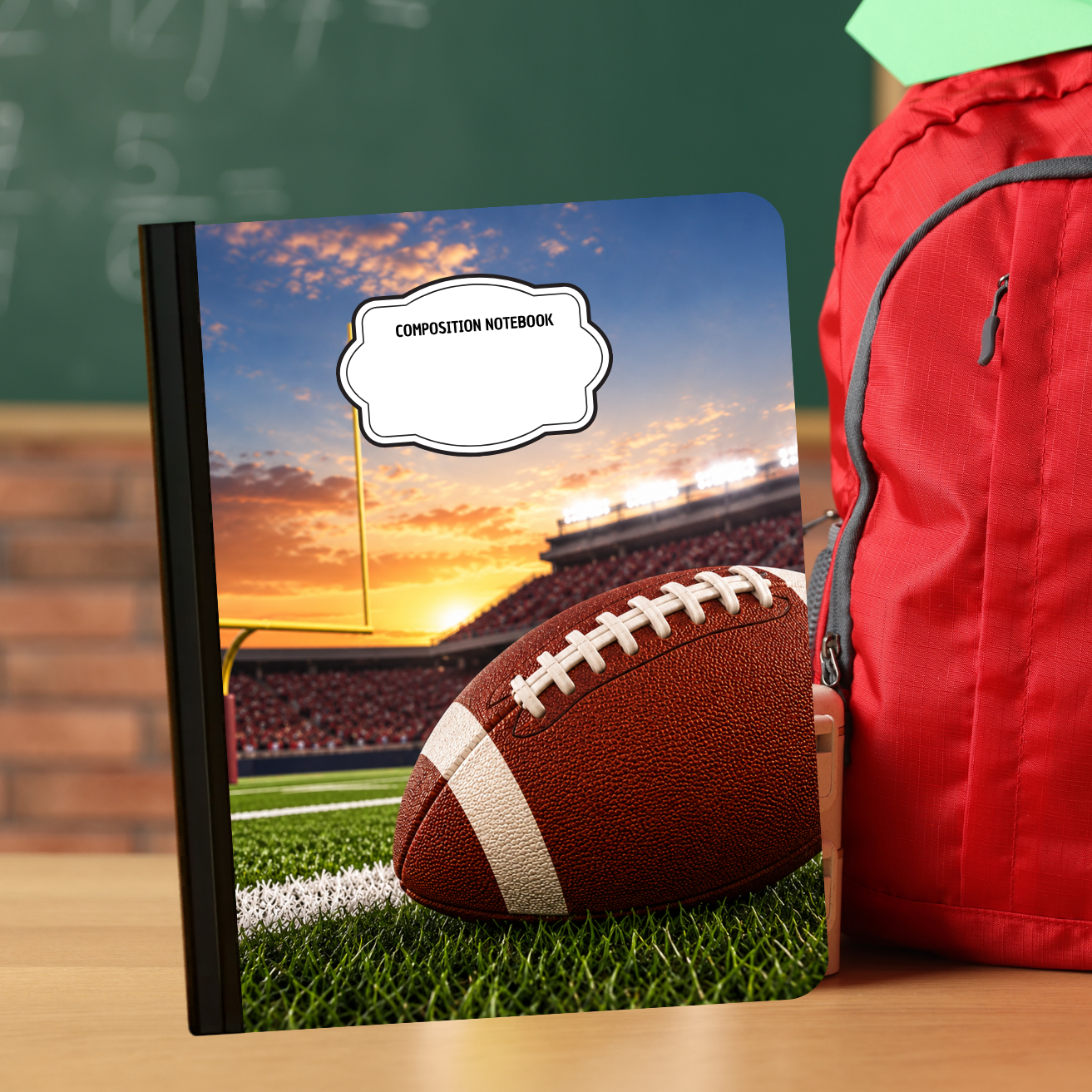 Composition Notebook - Football