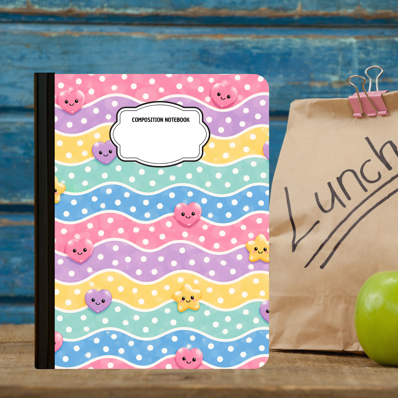 Composition Notebook - Happy Waves