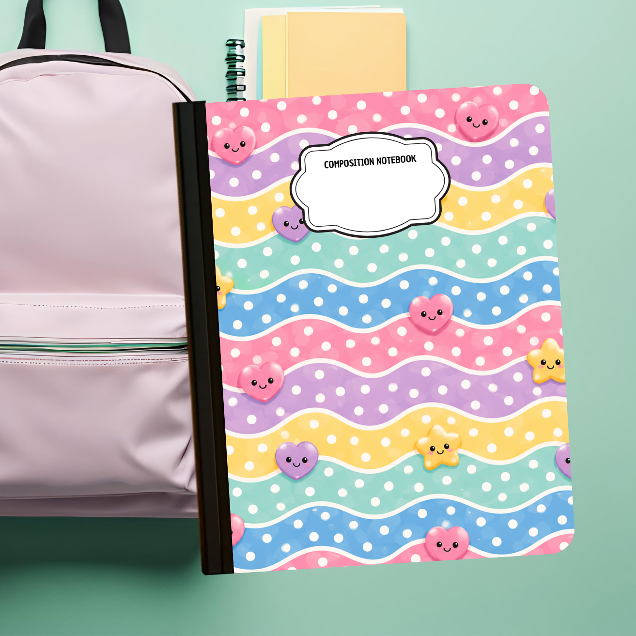 Composition Notebook - Happy Waves