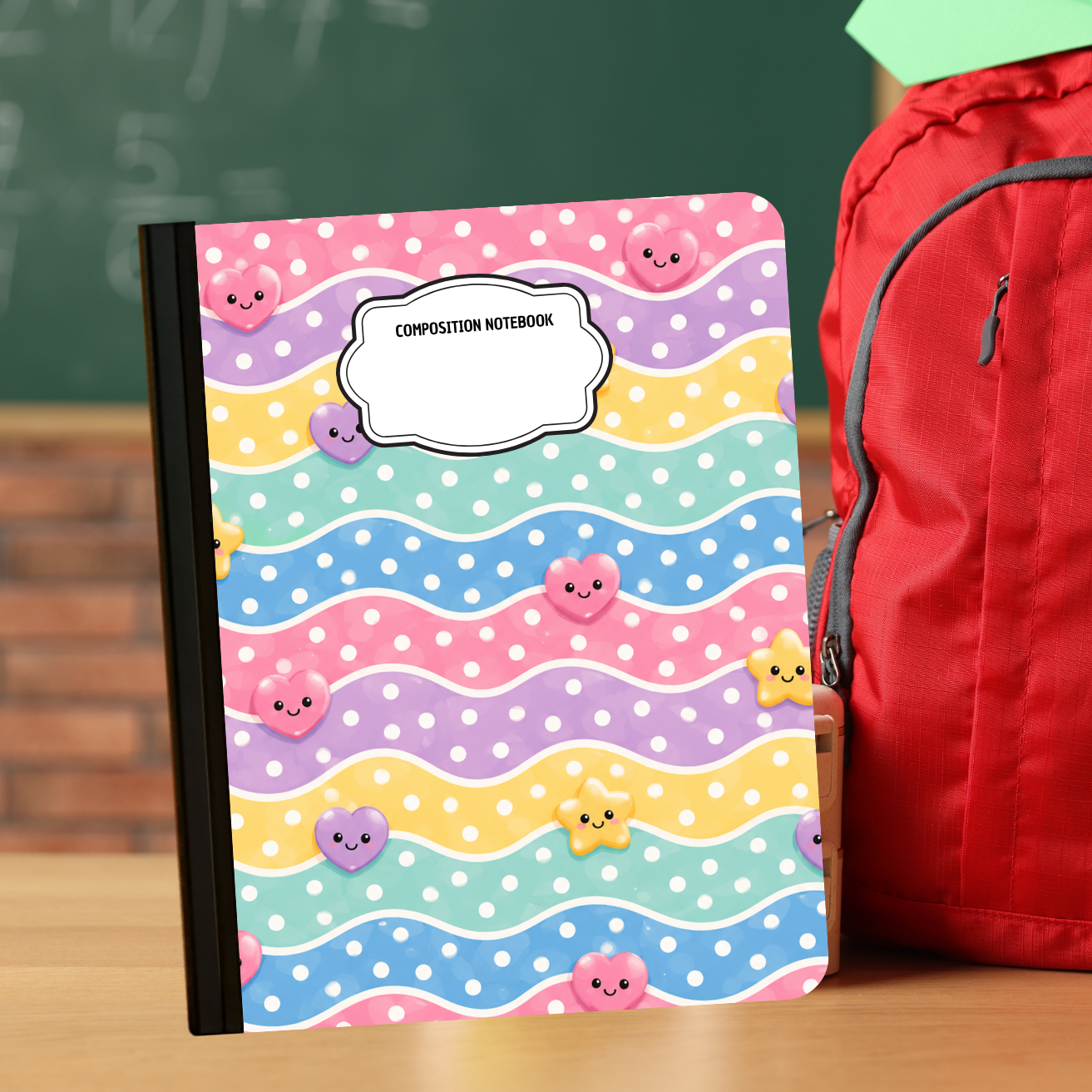 Composition Notebook - Happy Waves