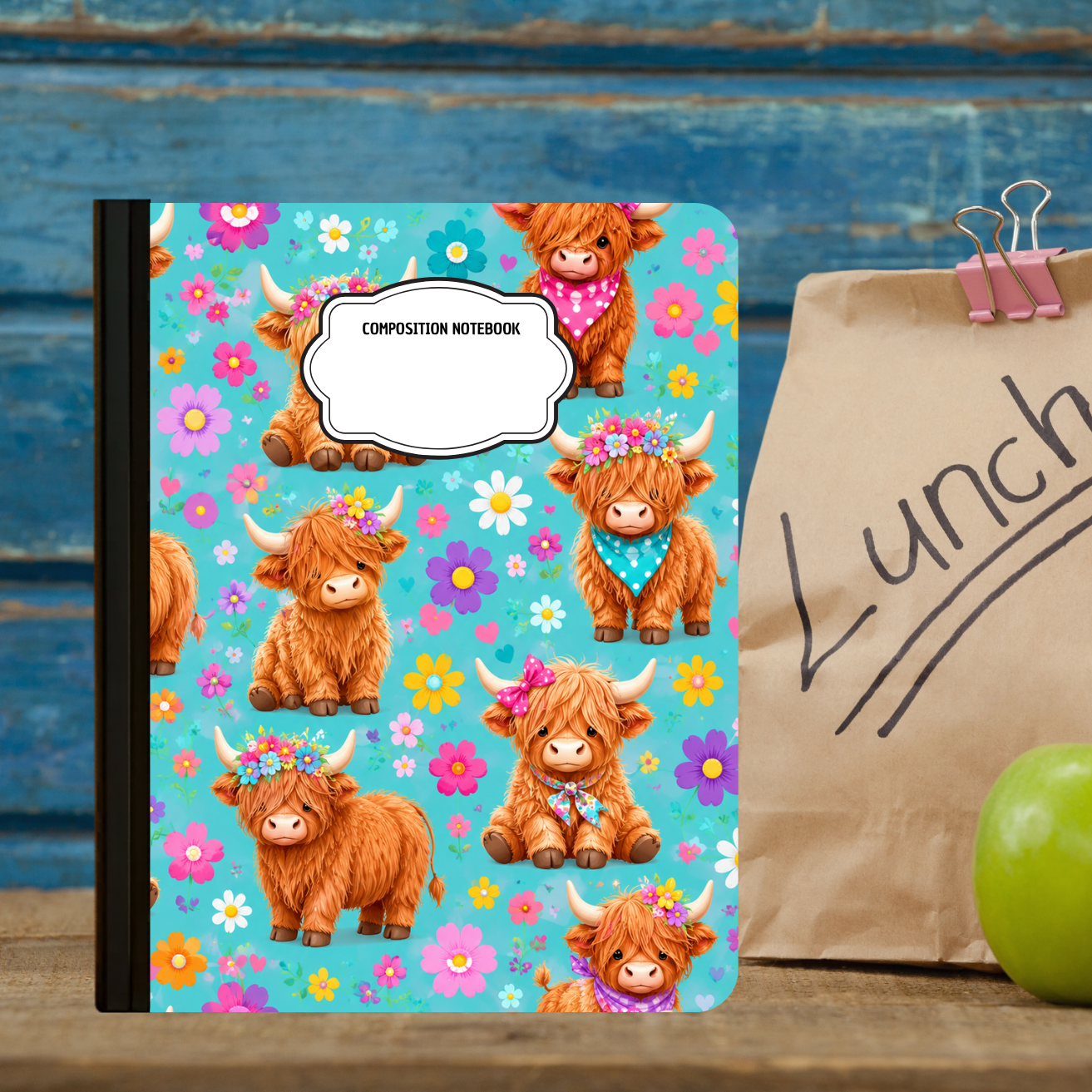 Composition Notebook - Highland Happiness