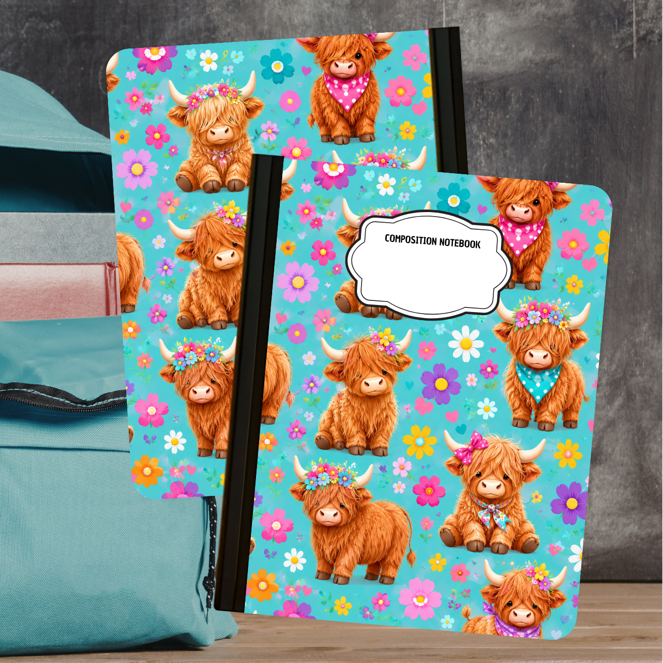 Composition Notebook - Highland Happiness
