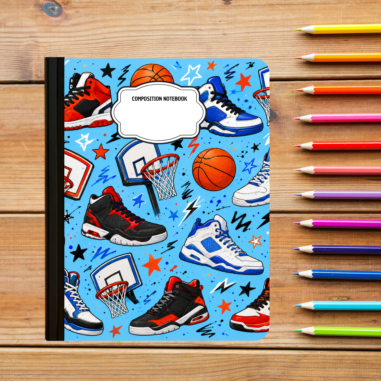 Composition Notebook - Hoops