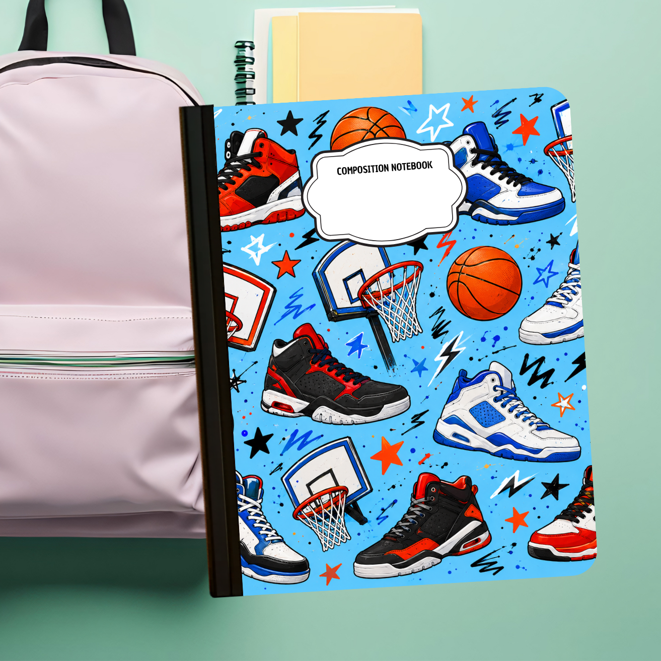 Composition Notebook - Hoops