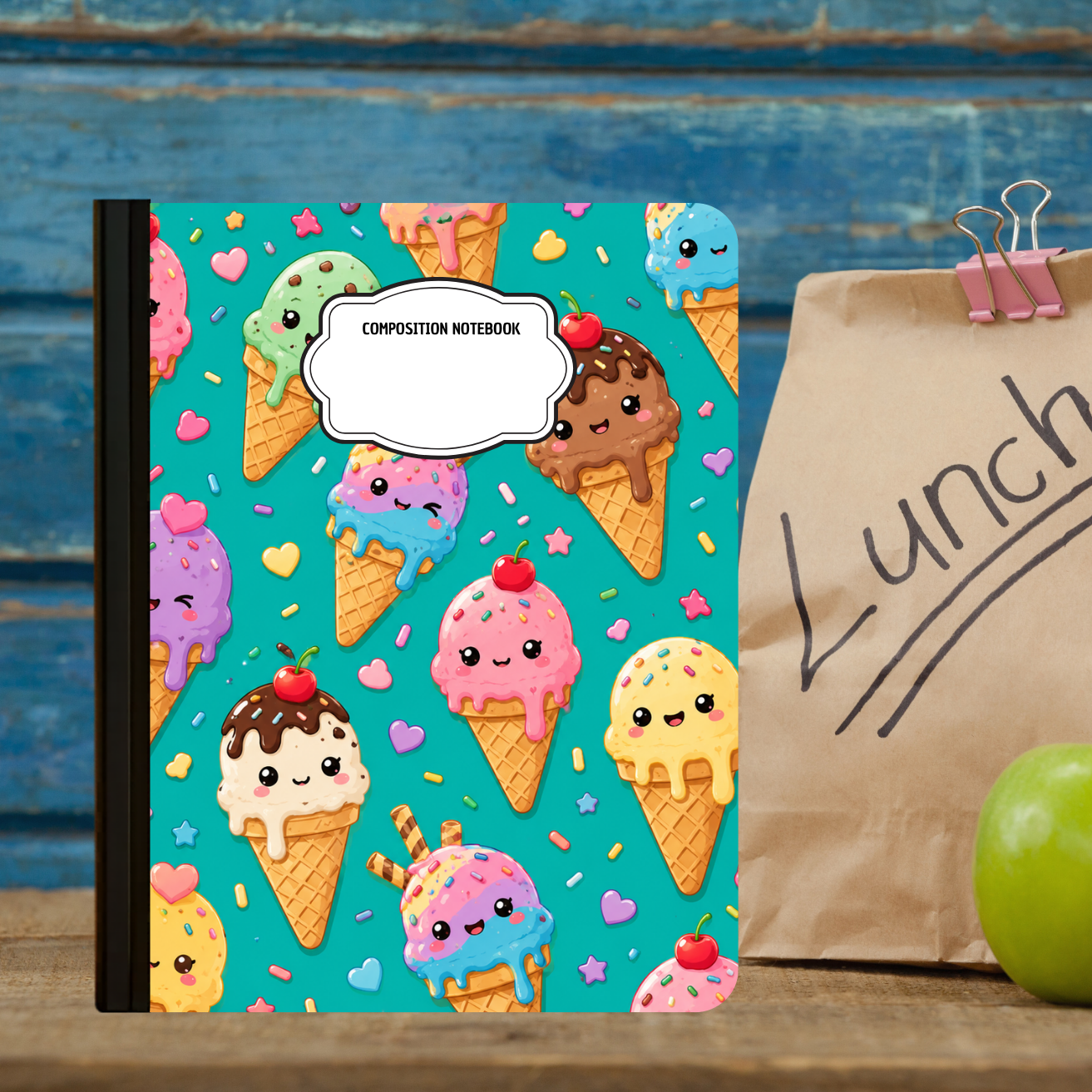 Composition Notebook - Ice Cream