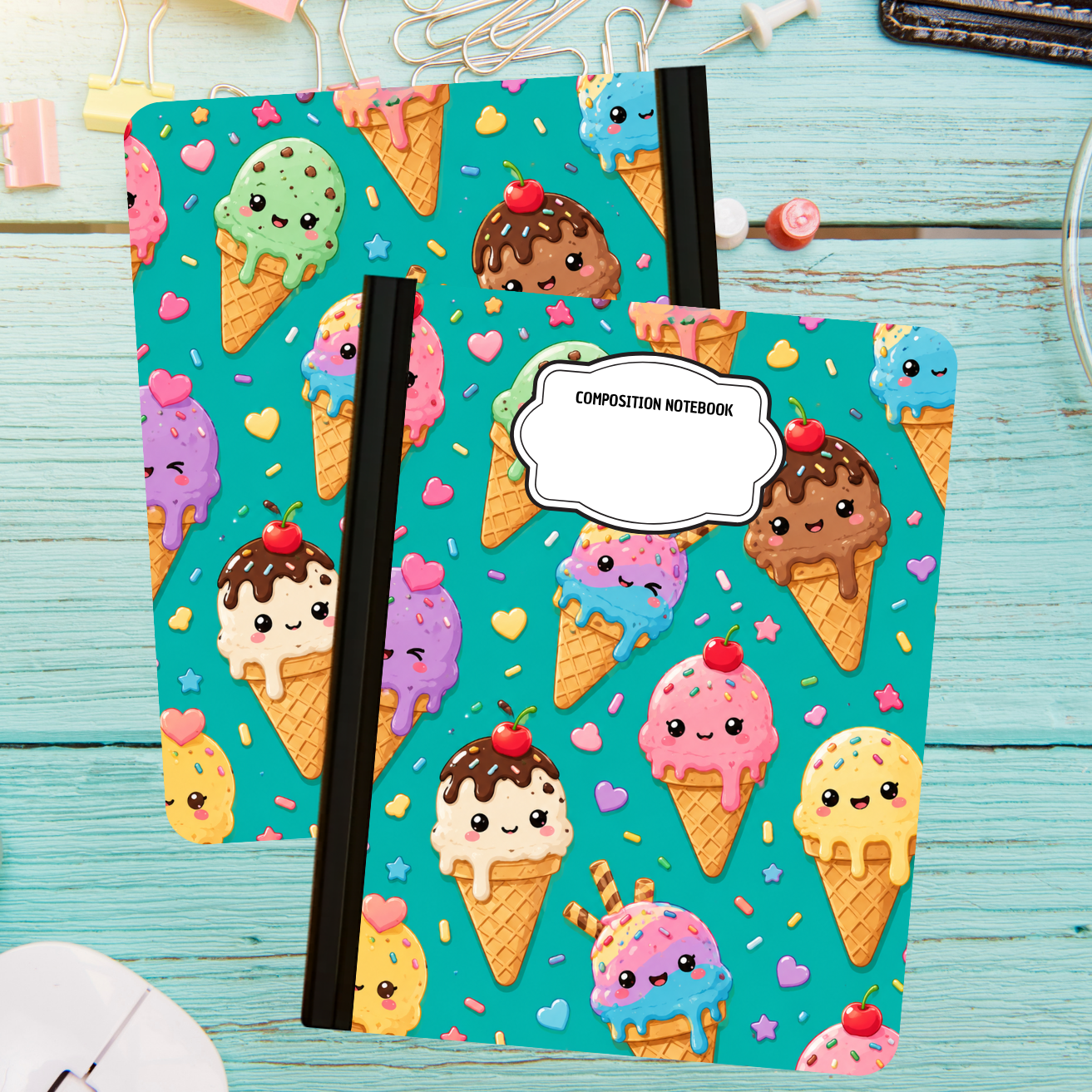 Composition Notebook - Ice Cream