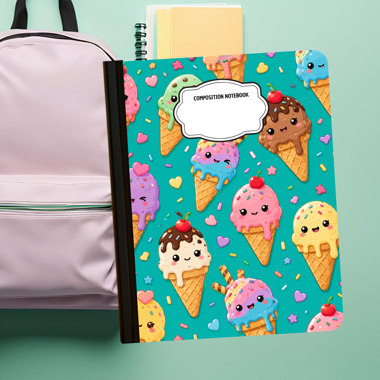 Composition Notebook - Ice Cream