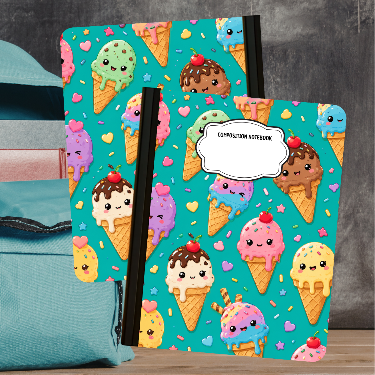 Composition Notebook - Ice Cream