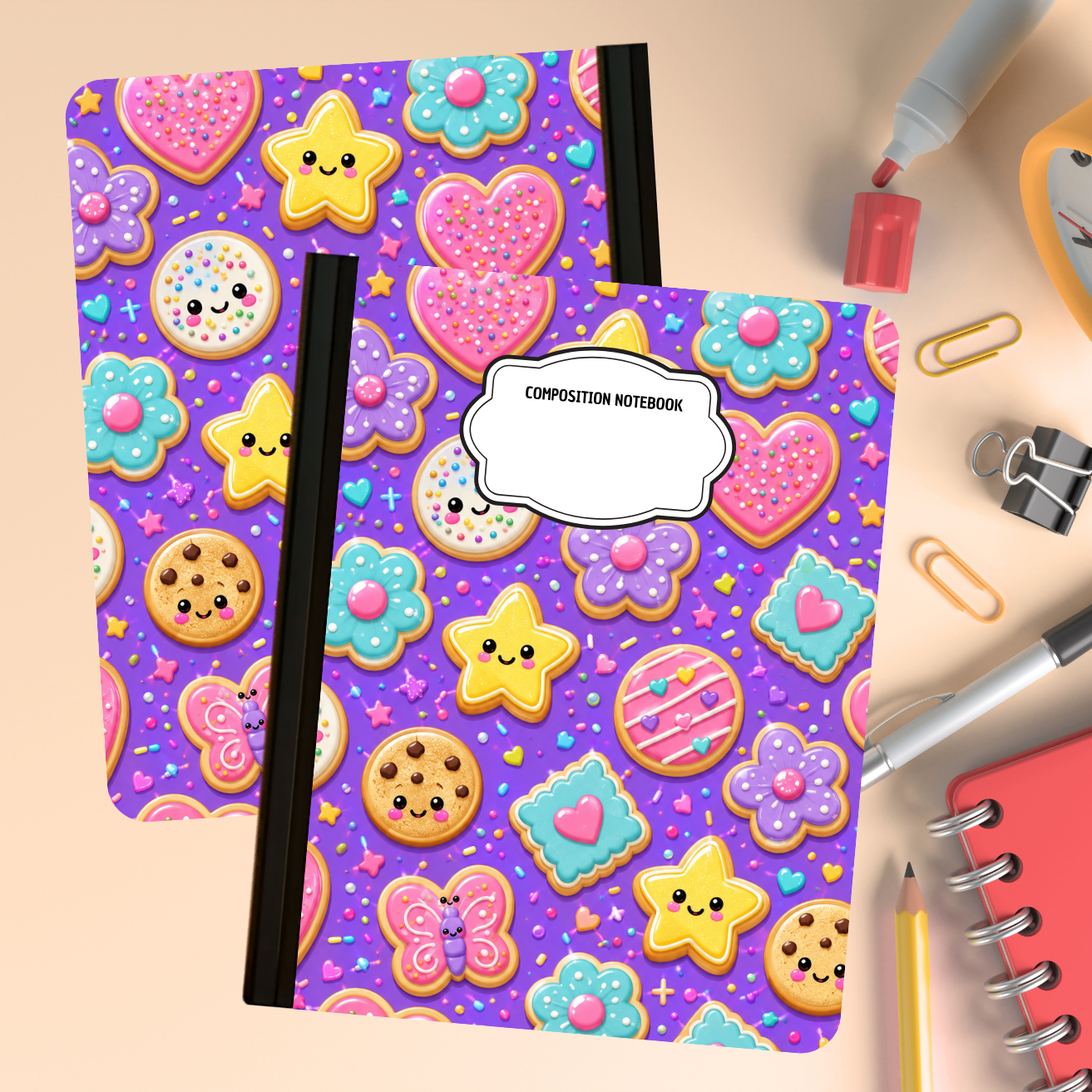 Composition Notebook - Iced Cookies