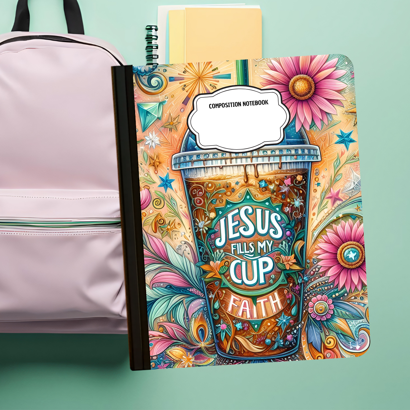 Composition Notebook - Jesus Fills My Cup