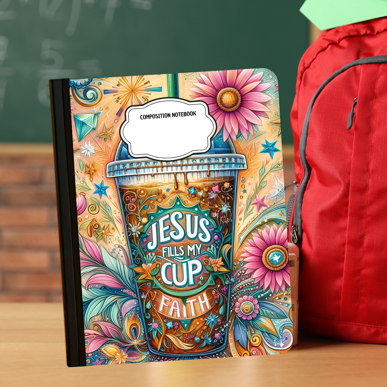 Composition Notebook - Jesus Fills My Cup