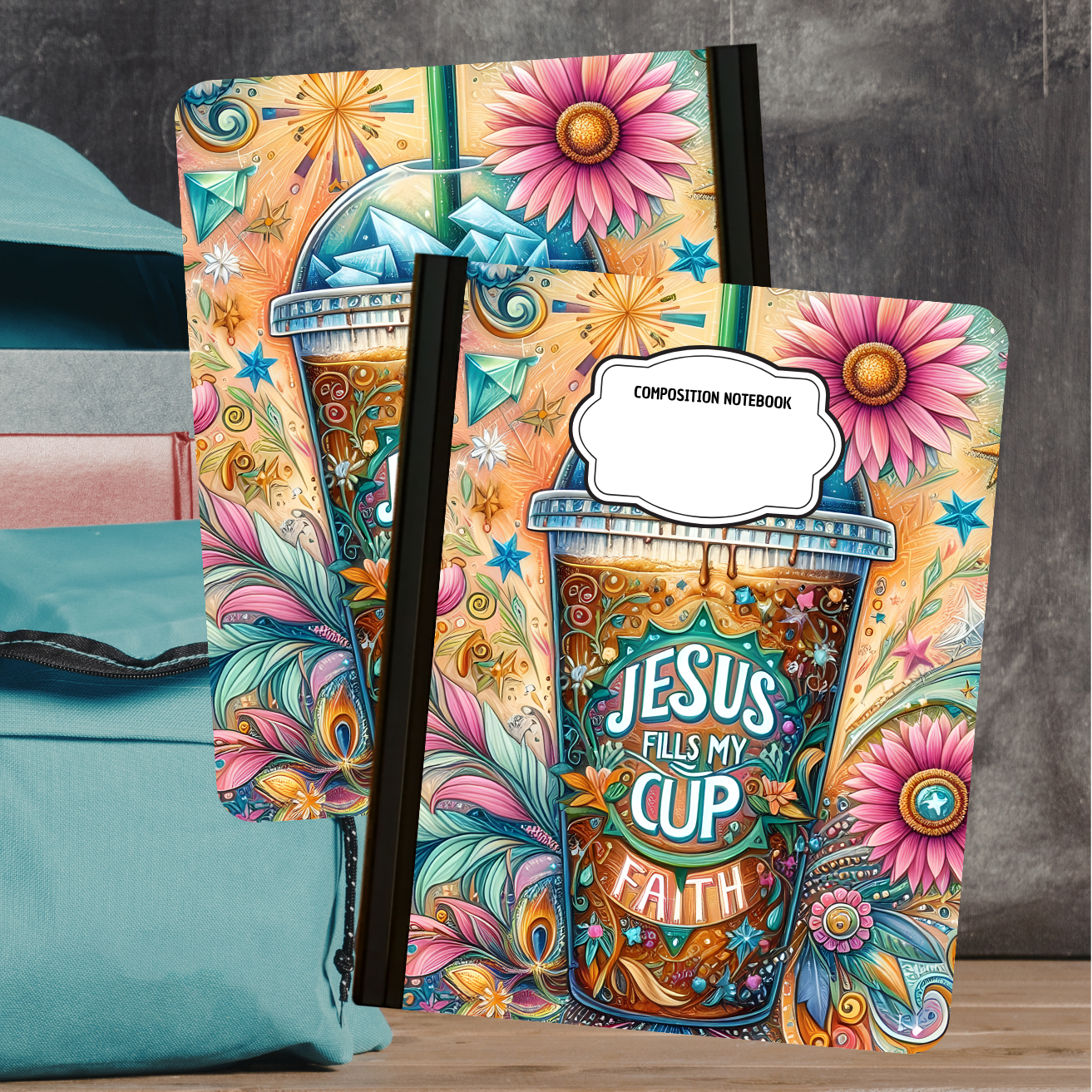 Composition Notebook - Jesus Fills My Cup