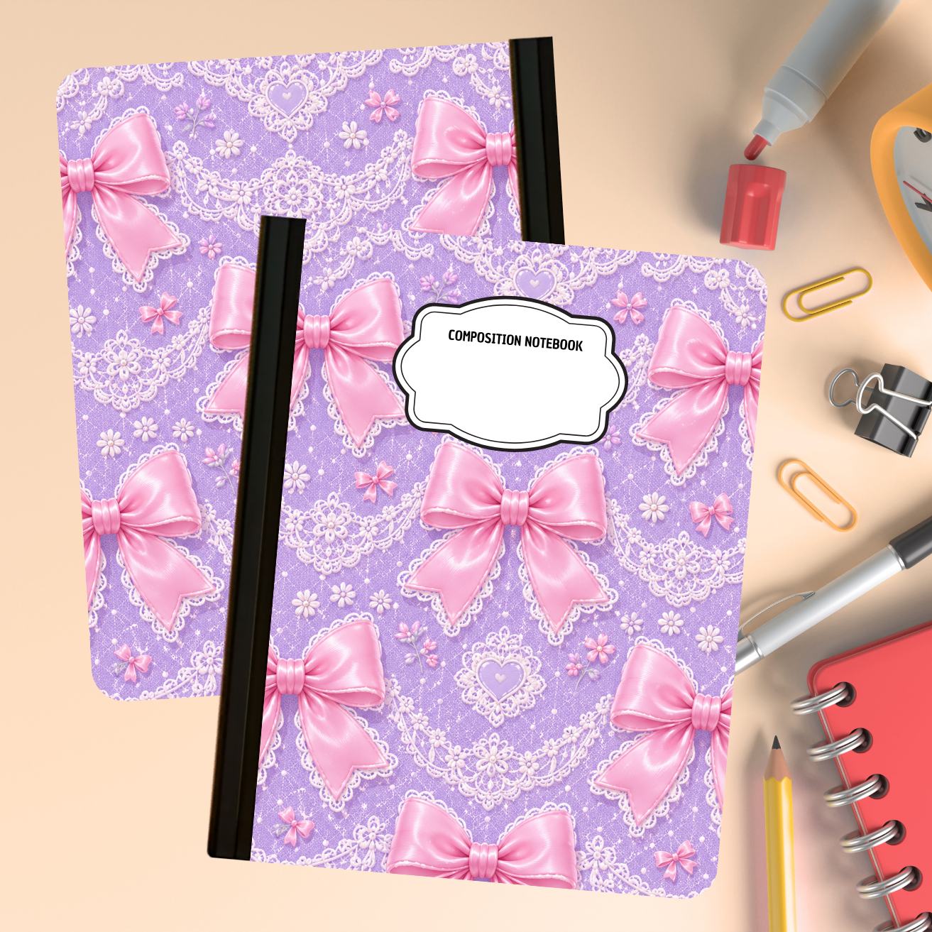 Composition Notebook - Lavender Lace