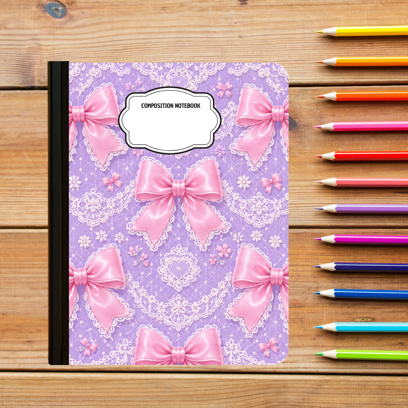 Composition Notebook - Lavender Lace