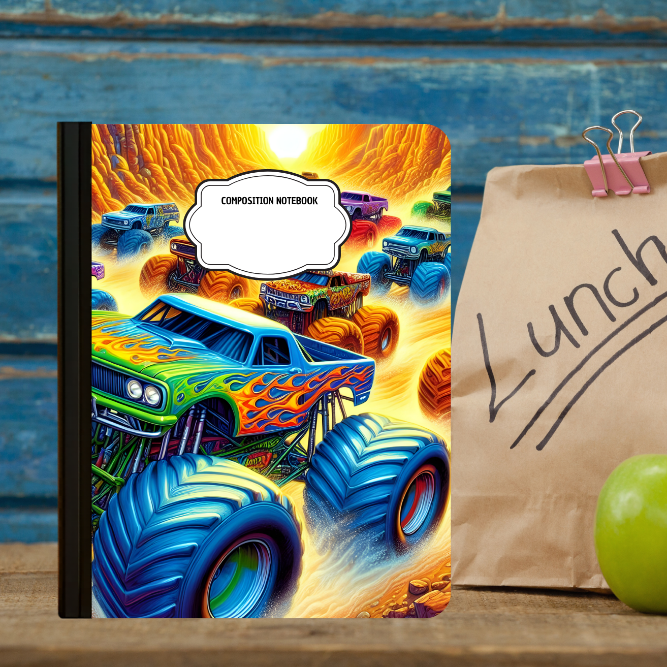 Composition Notebook - Monster Truck